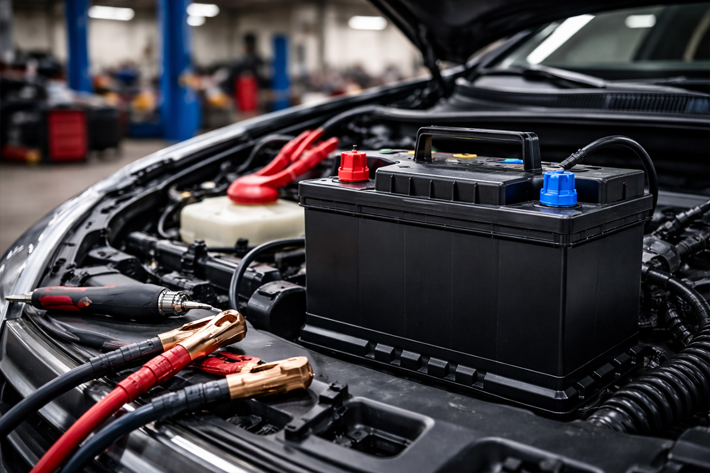 Car battery testing and replacement in Orlando — automotive battery service and charging system check