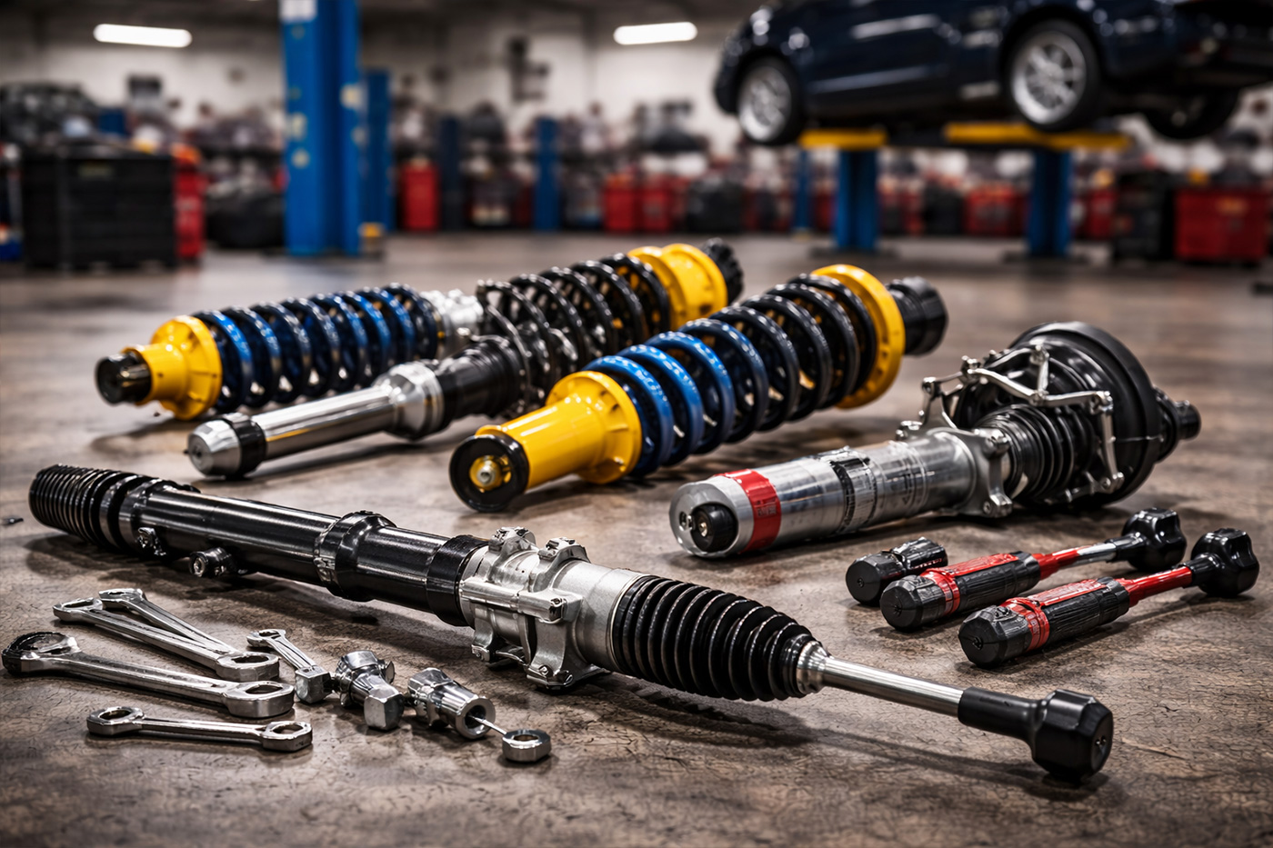 Steering and suspension repair in Orlando — shocks, struts, alignment, and handling service