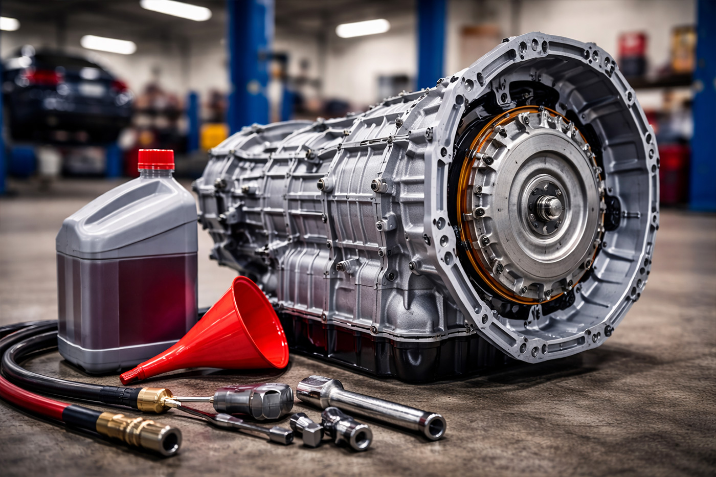 Transmission repair and transmission service in Orlando — fluid service, transmission flush, and shifting diagnostics